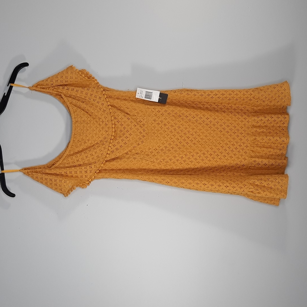 NWT JODI KRISTOPHER MUSTARD  JUNIOR DRESS SZ 9